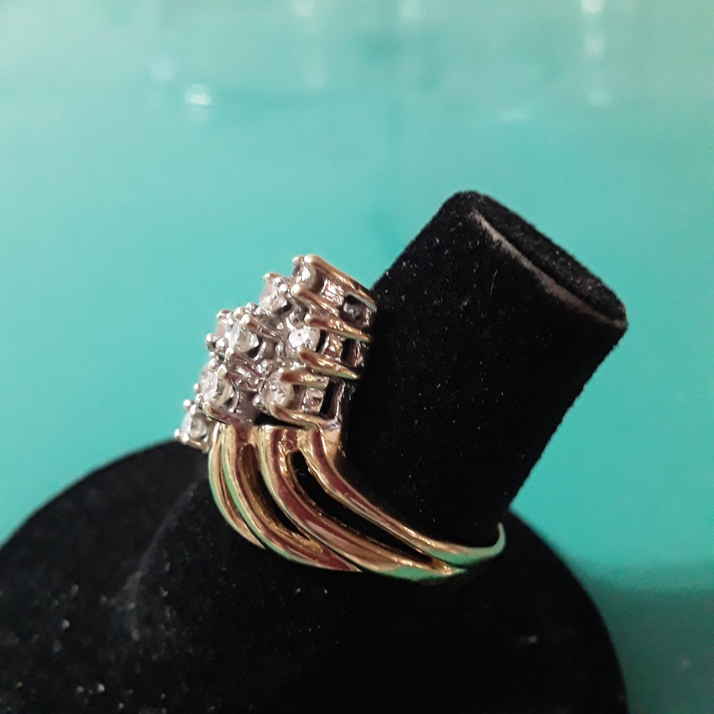 14k Yellow Gold  Diamond Ring - Picture 9 of 13